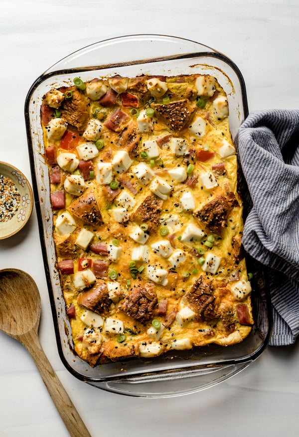 Make-Ahead Everything Bagel Breakfast Casserole for Meal Prep
