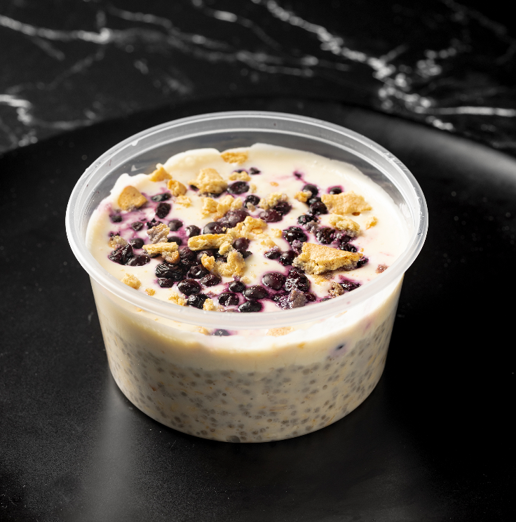 Blueberry Cheesecake Overnight Oats