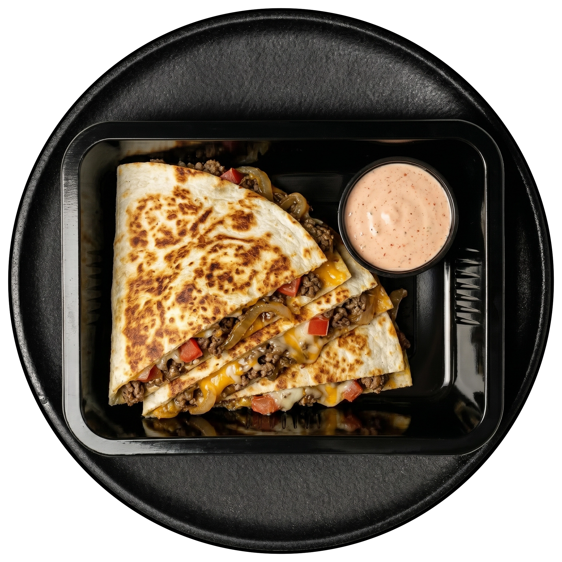 Burger Style Quesadilla