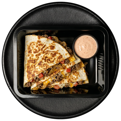 Burger Style Quesadilla
