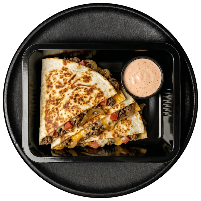 Burger Style Quesadilla