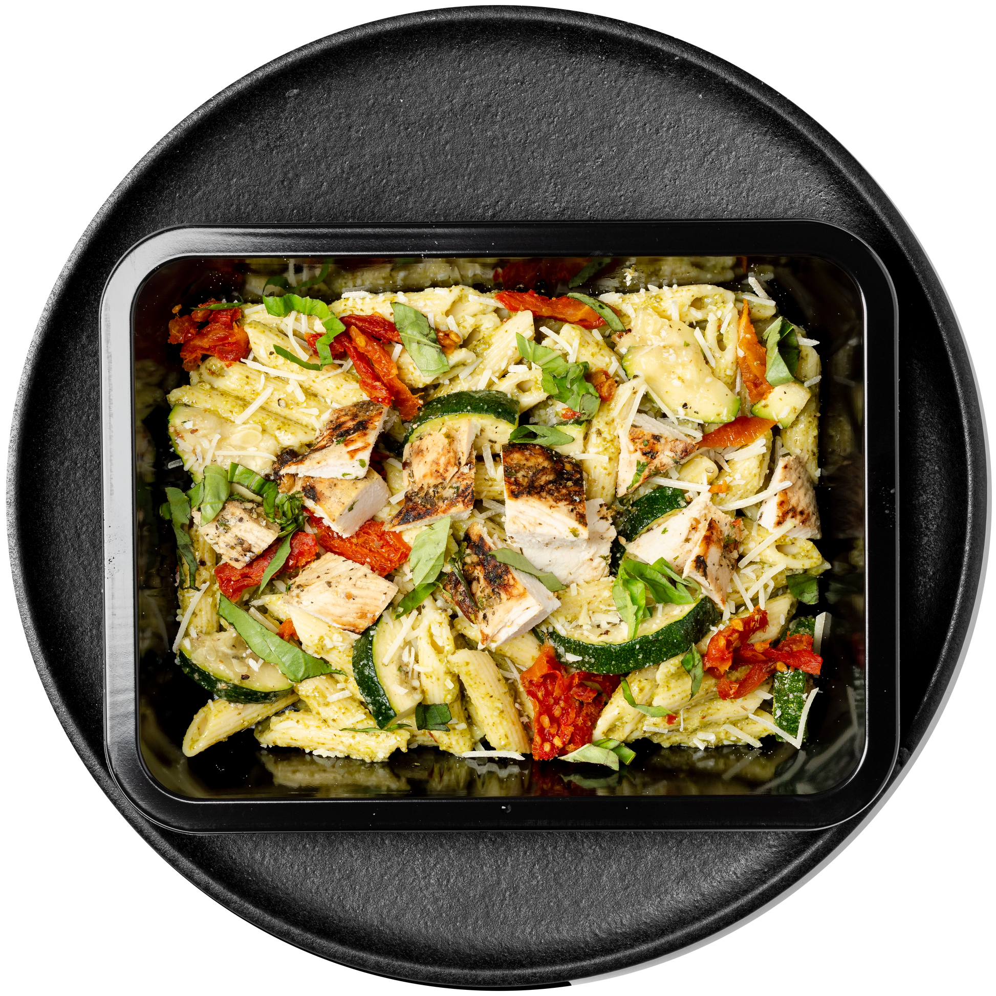 Chicken Pesto Penne with Summer Vegetables