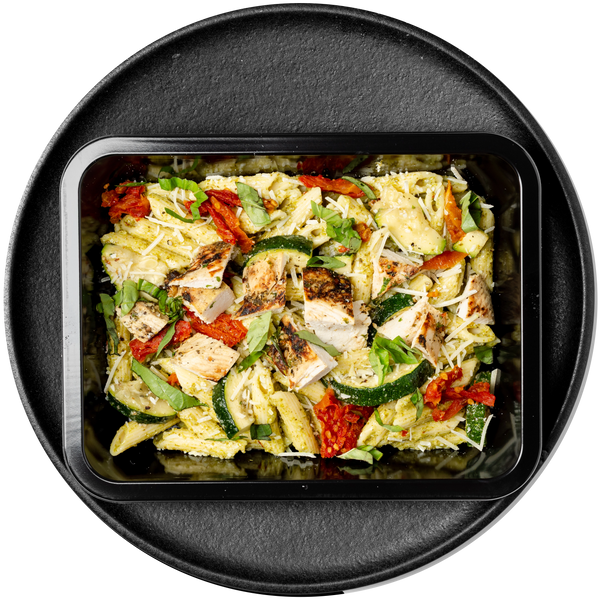 Chicken Pesto Penne with Summer Vegetables