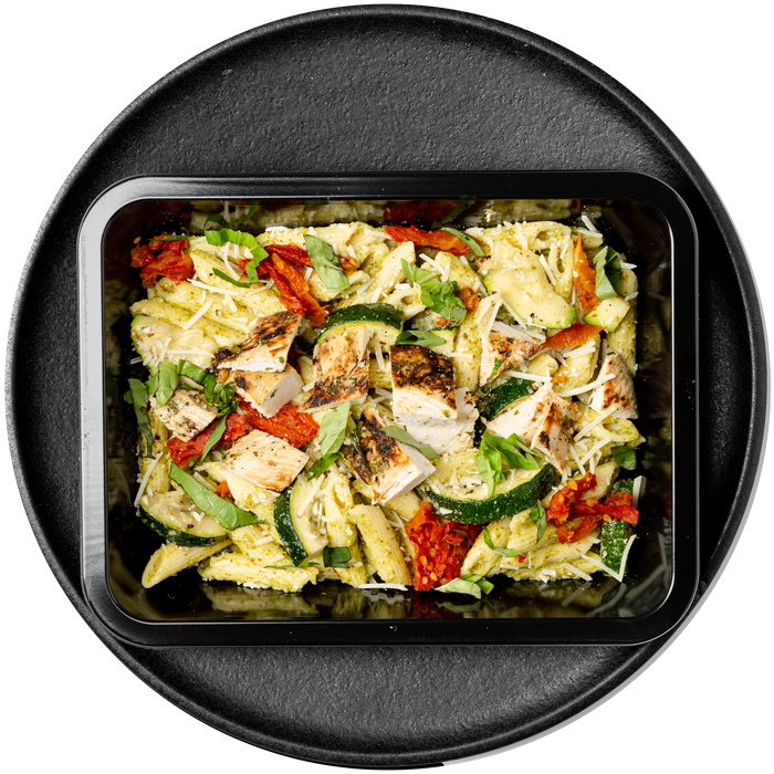 Chicken Pesto Penne with Summer Vegetables