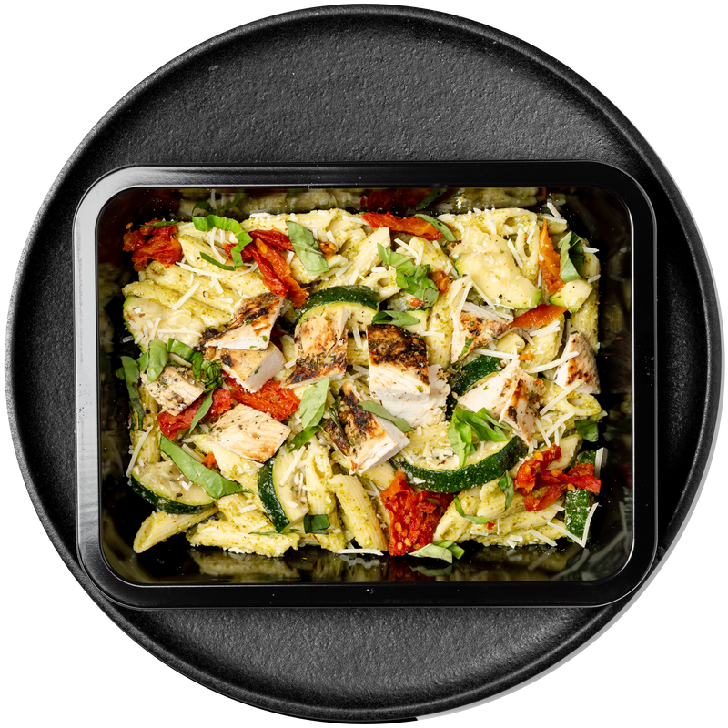 Chicken Pesto Penne with Summer Vegetables