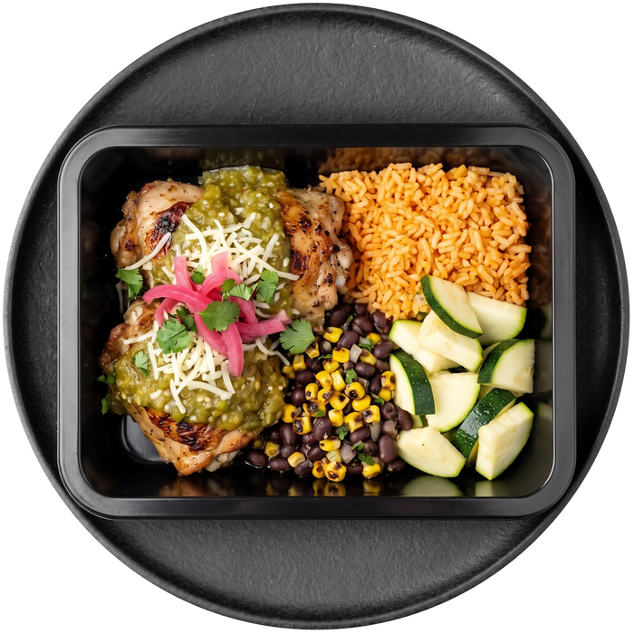 Chile Verde Chicken Thigh Bowl