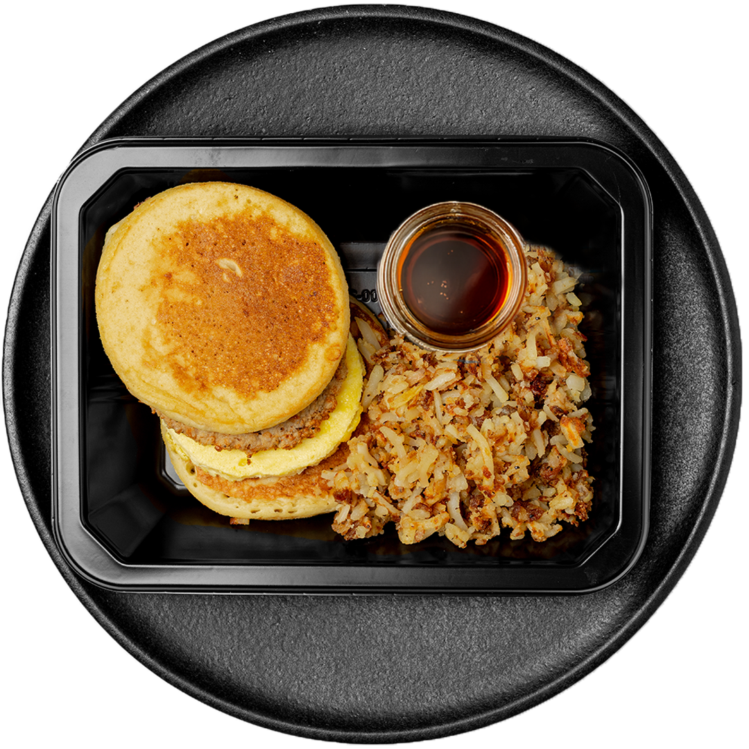 Griddle Sausage Sandwich with Hash Brown