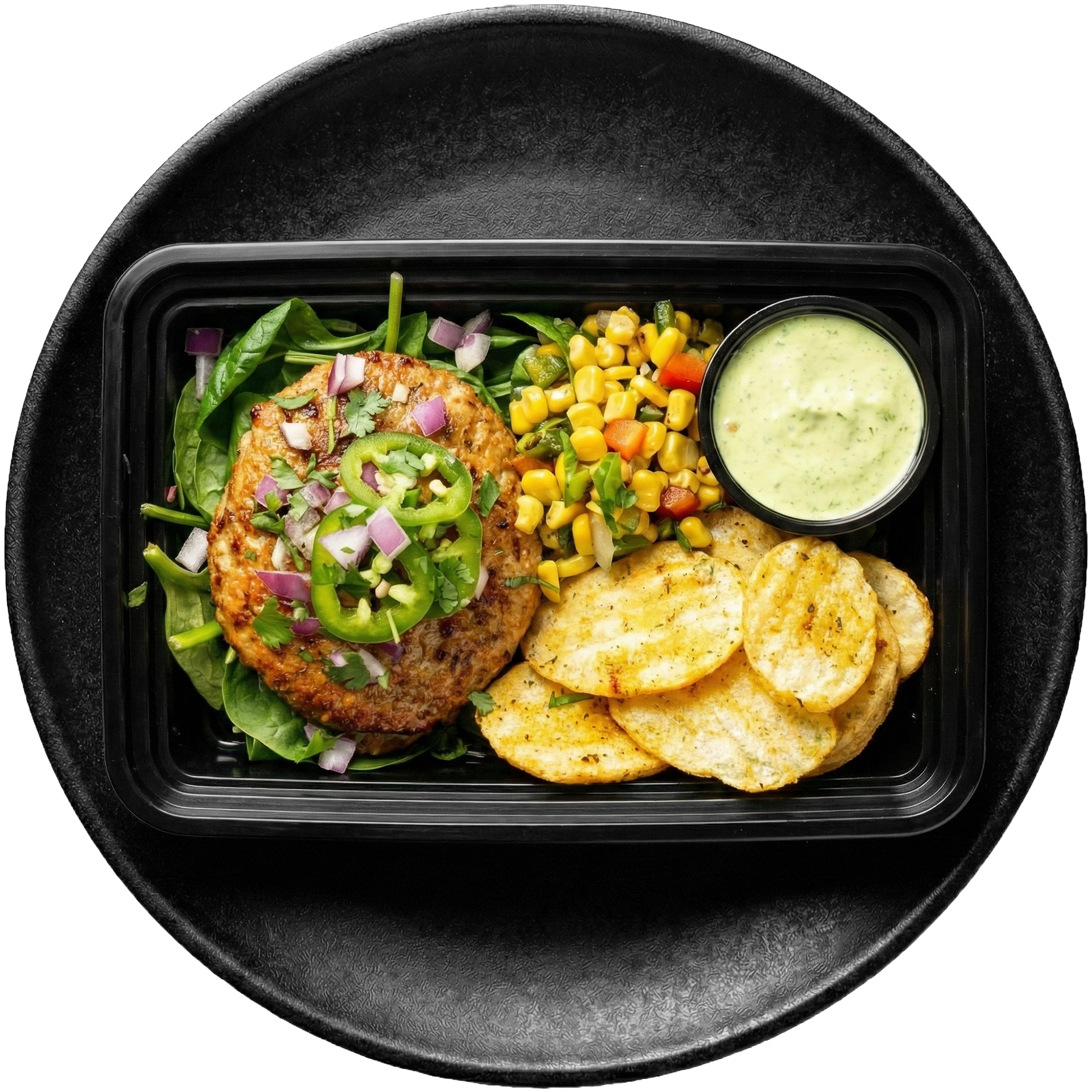 Jalapeño Honey Turkey Patty with Avocado Crema