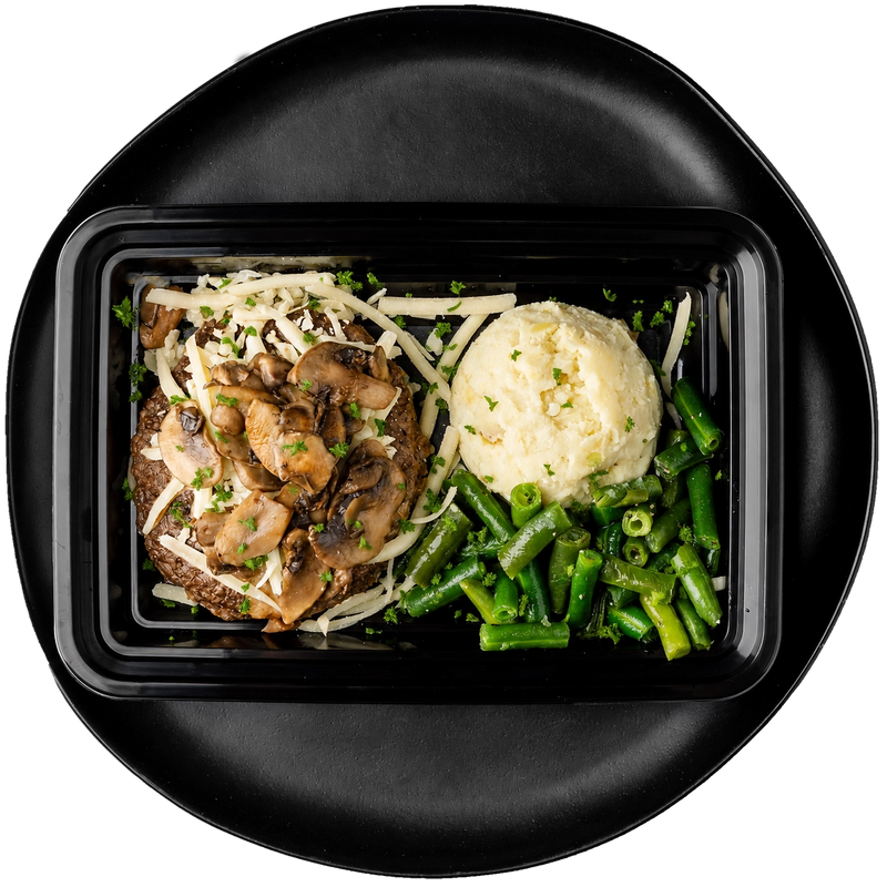 Mushroom Swiss Beef Patty