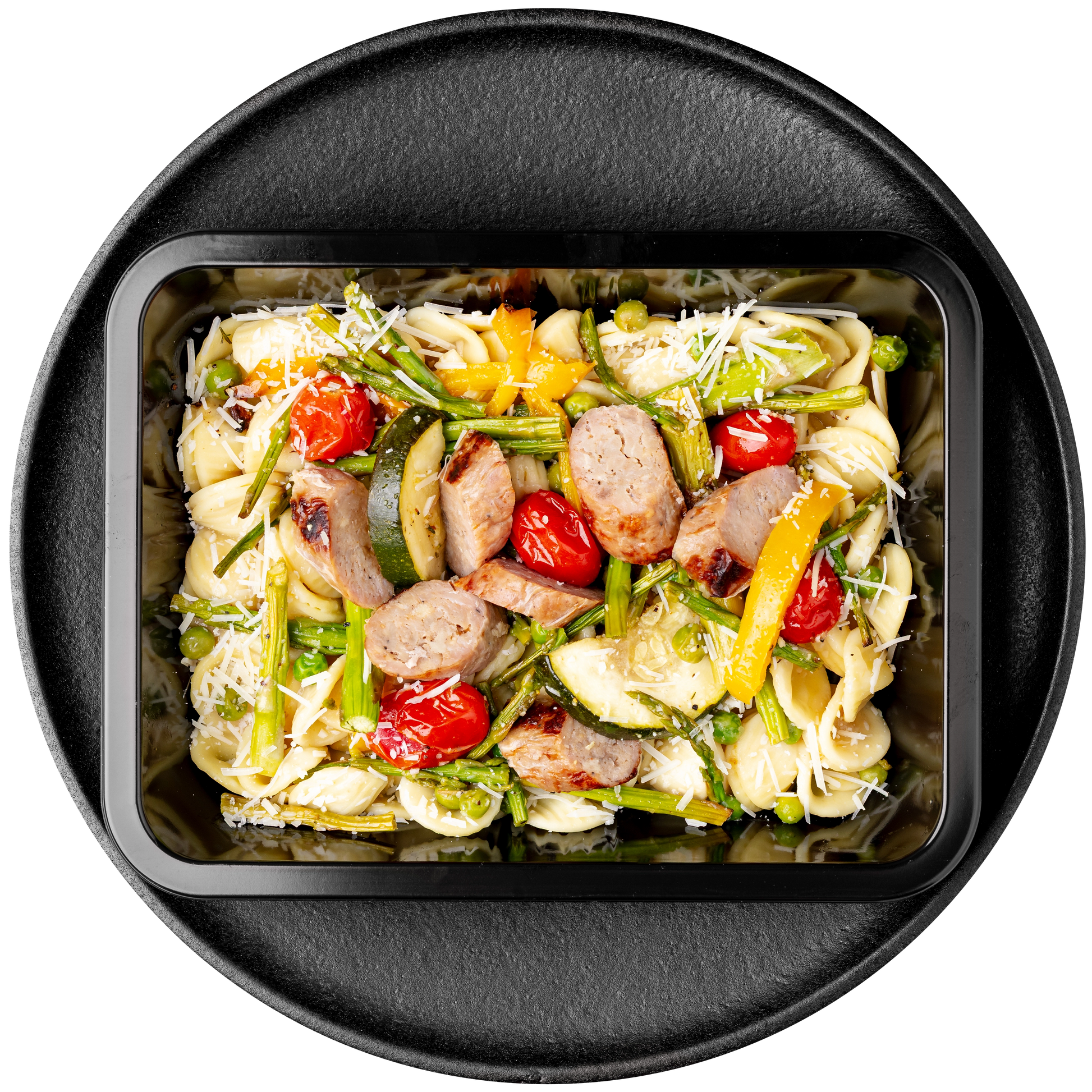 Orecchiette Primavera with Chicken Sausage