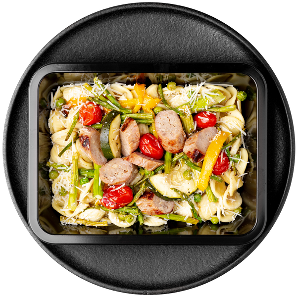 Orecchiette Primavera with Chicken Sausage