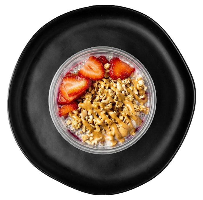 PB & J Overnight Oats