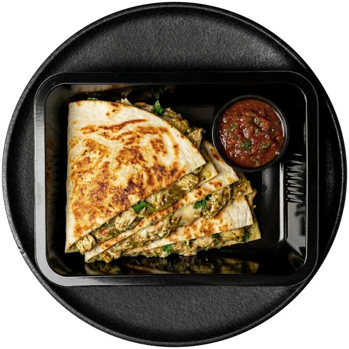 Salsa Verde Chicken Quesadilla