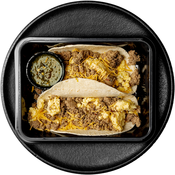 Scrambled Egg & Turkey Tacos