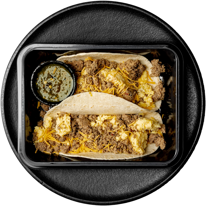 Scrambled Egg & Turkey Tacos