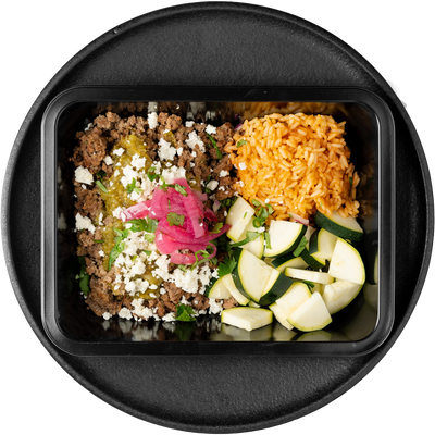 Tomatillo Ground Beef Bowl