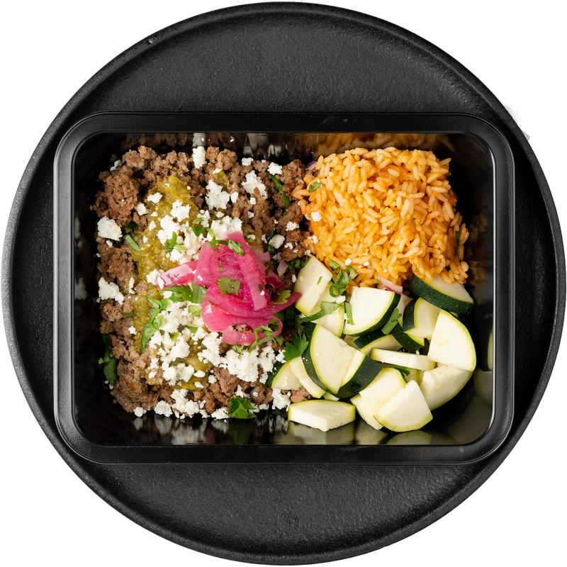 Tomatillo Ground Beef Bowl